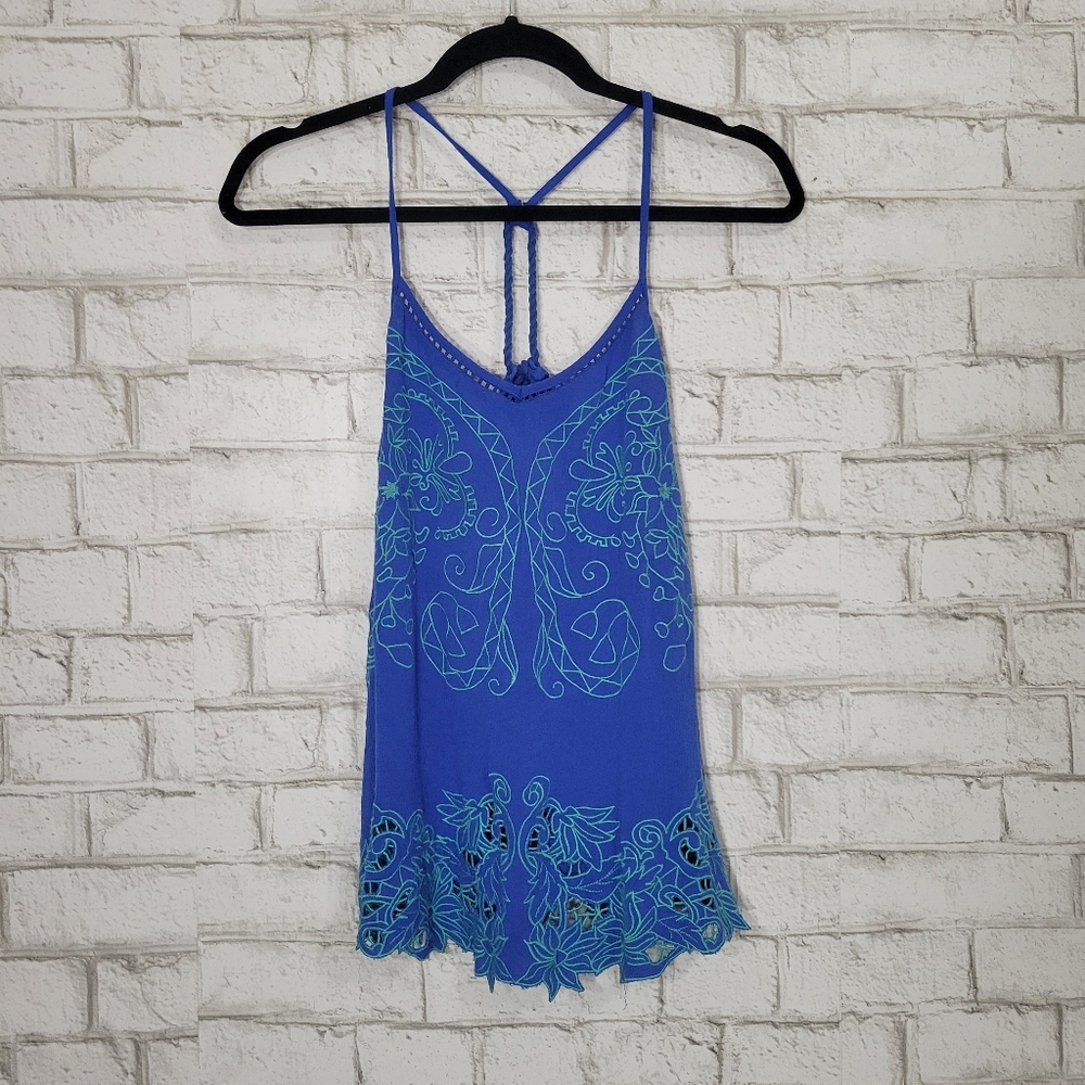 Miss Me embroidery tank top